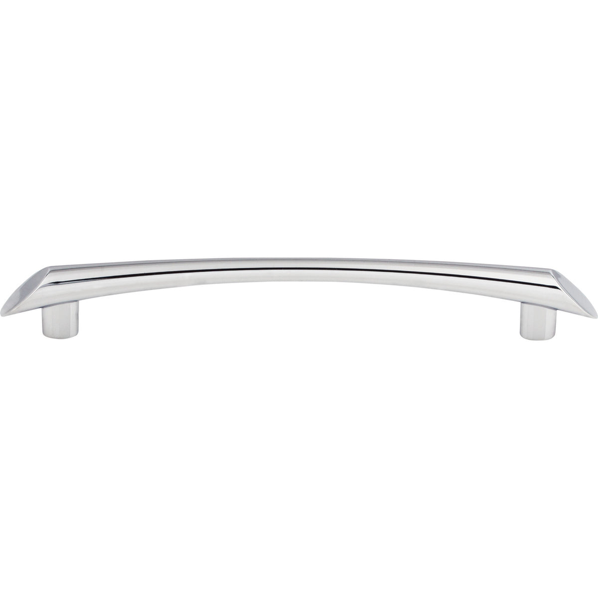 Top Knobs TK784PC: 6-5/16" cc Edgewater Curved Bar Cabinet Pull - Polished Chrome