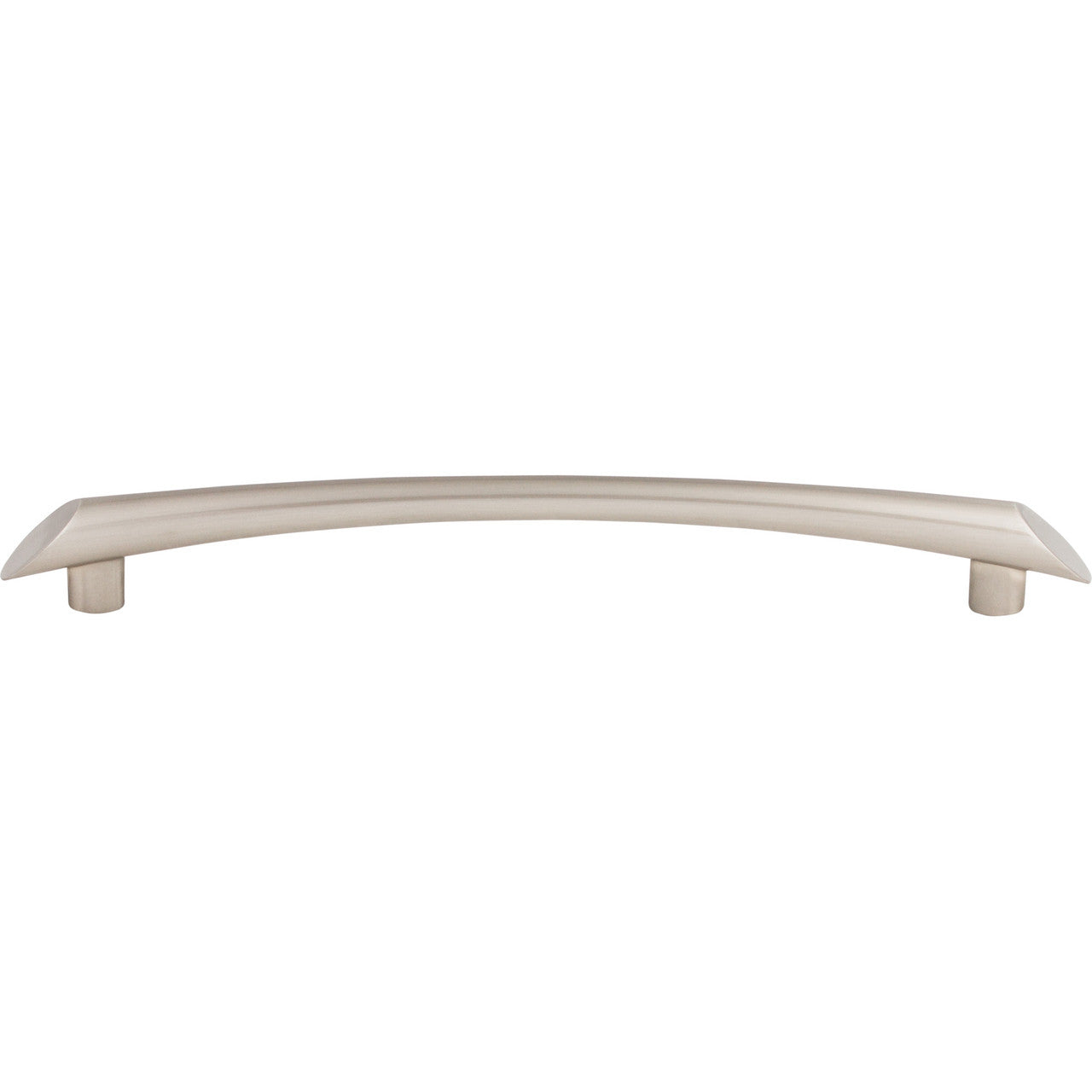 Top Knobs TK785BSN: 7-9/16" cc Edgewater Curved Bar Cabinet Pull - Brushed Satin Nickel