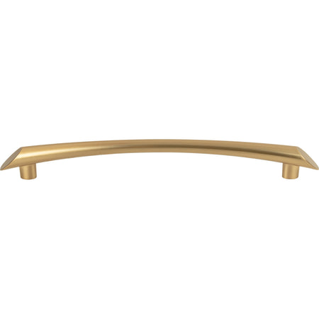 Top Knobs TK785HB: 7-9/16" cc Edgewater Curved Bar Cabinet Pull - Honey Bronze