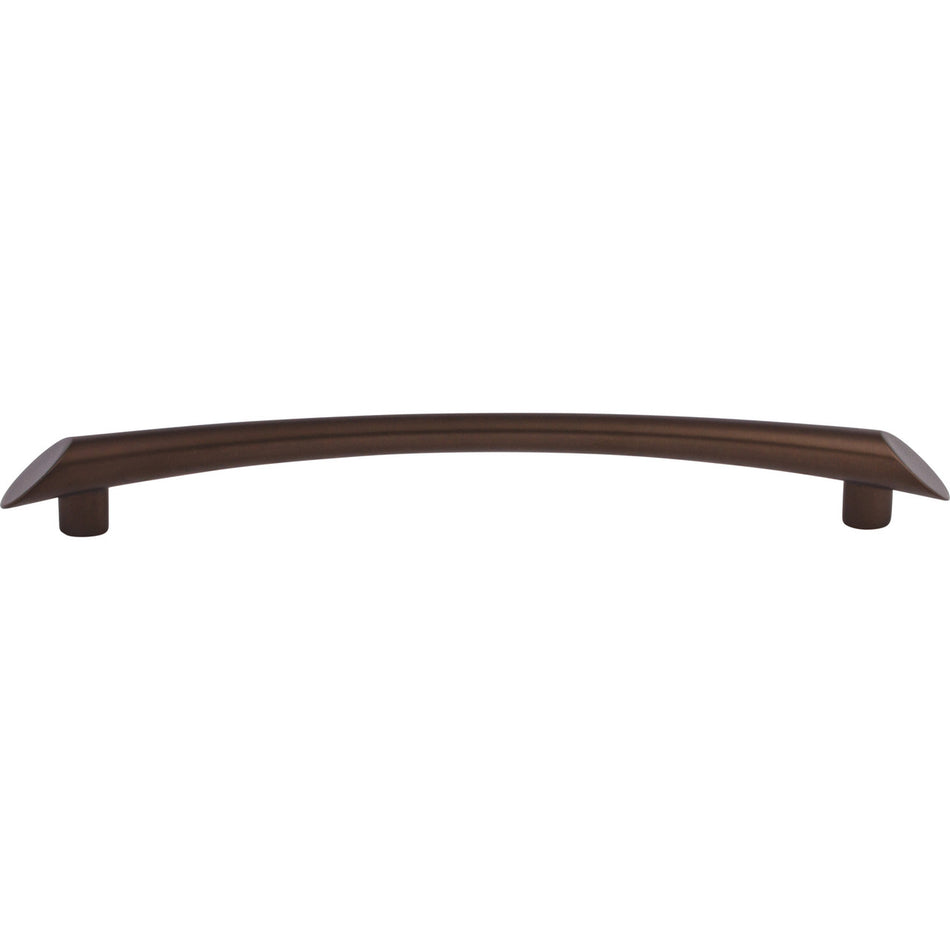 Top Knobs TK785ORB: 7-9/16" cc Edgewater Curved Bar Cabinet Pull - Oil Rubbed Bronze