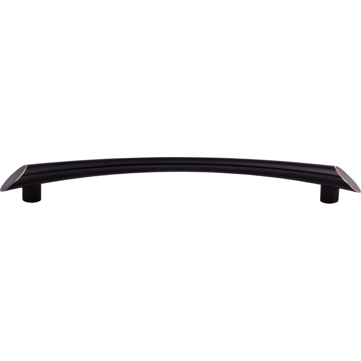 Top Knobs TK785TB: 7-9/16" cc Edgewater Curved Bar Cabinet Pull - Tuscan Bronze