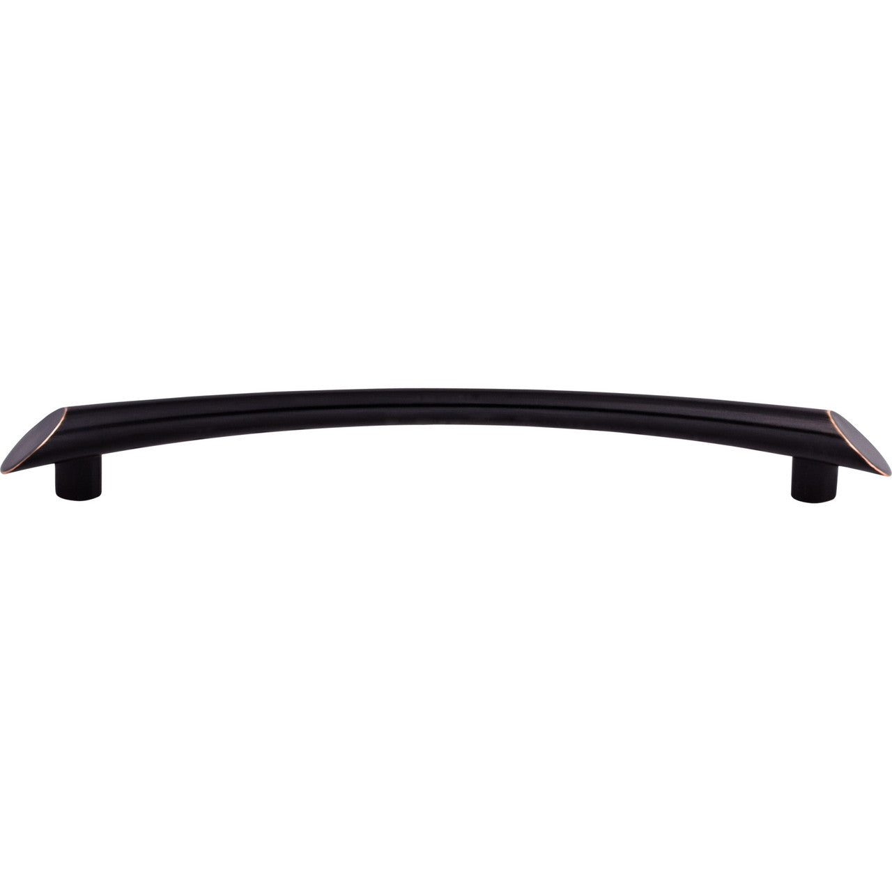Top Knobs TK785TB: 7-9/16" cc Edgewater Curved Bar Cabinet Pull - Tuscan Bronze