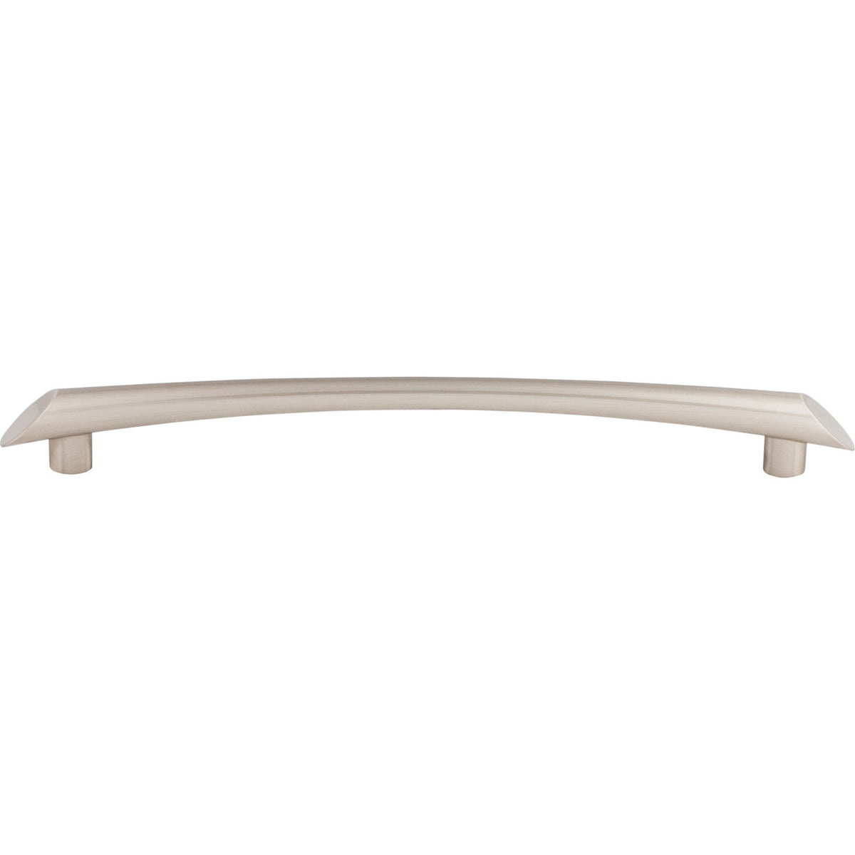 Top Knobs TK786BSN: 9" cc Edgewater Curved Bar Cabinet Pull - Brushed Satin Nickel