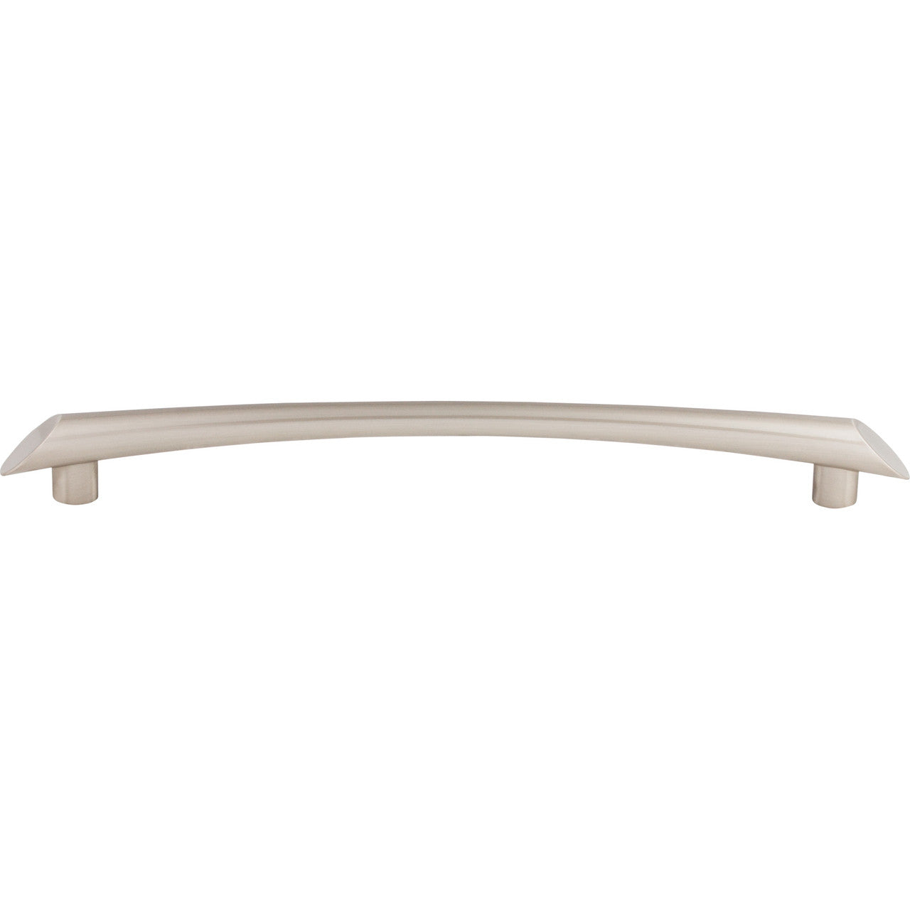 Top Knobs TK786BSN: 9" cc Edgewater Curved Bar Cabinet Pull - Brushed Satin Nickel