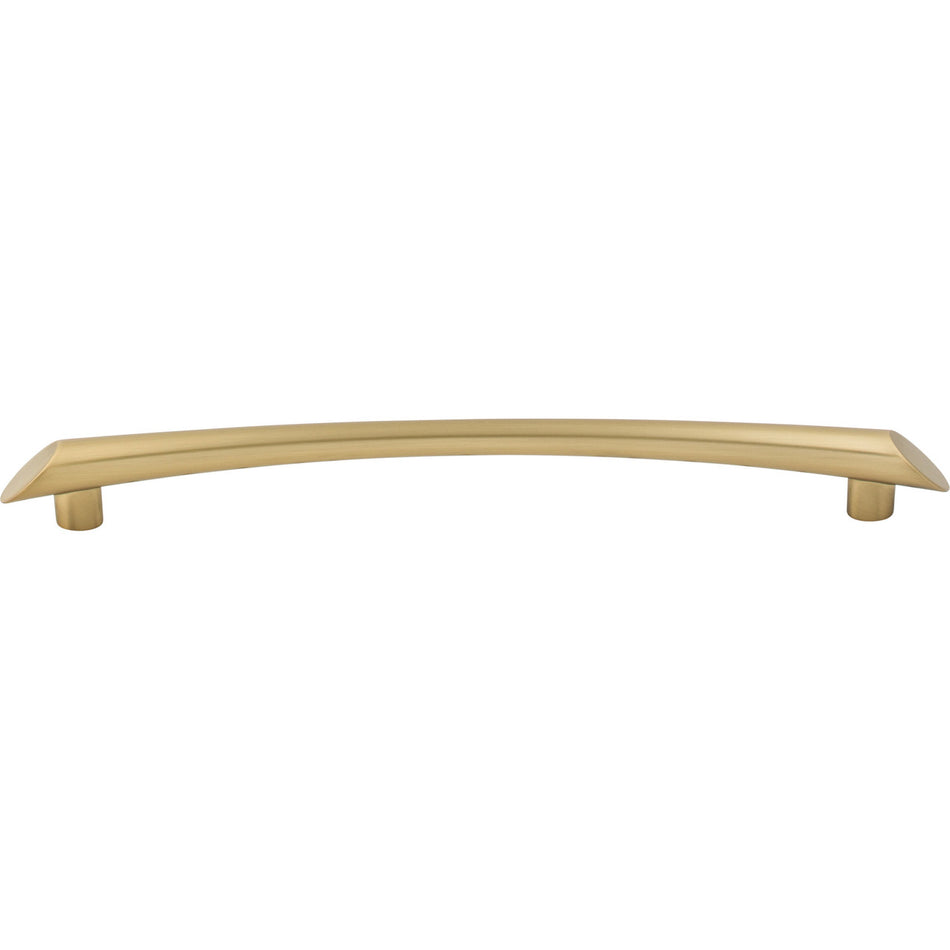 Top Knobs TK786HB: 9" cc Edgewater Curved Bar Cabinet Pull - Honey Bronze