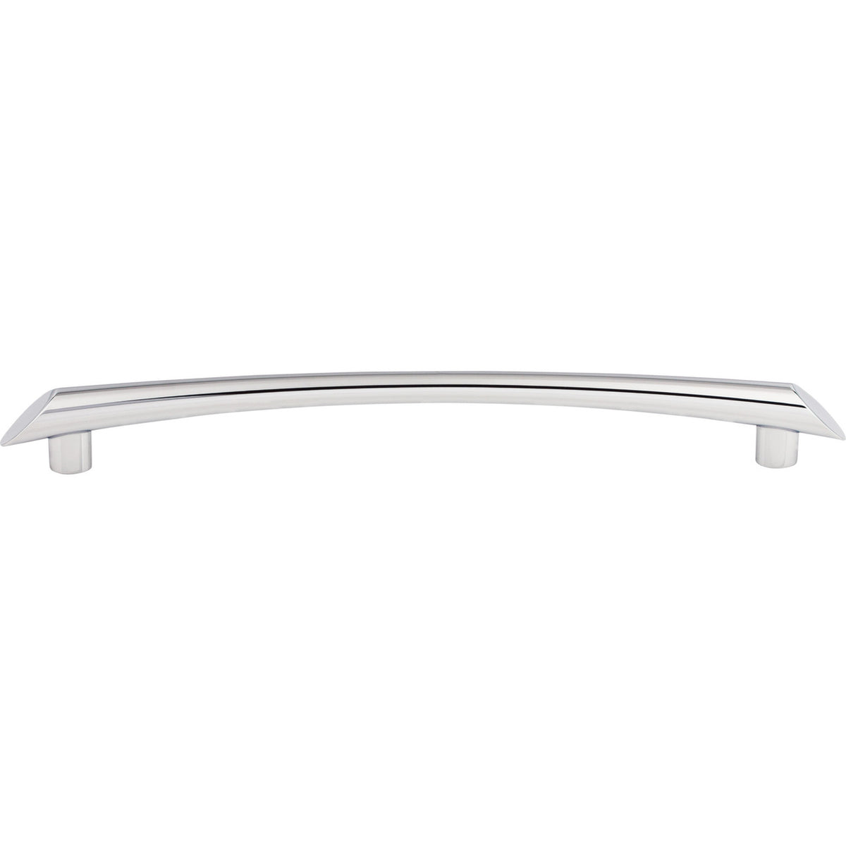 Top Knobs TK786PC: 9" cc Edgewater Curved Bar Cabinet Pull - Polished Chrome