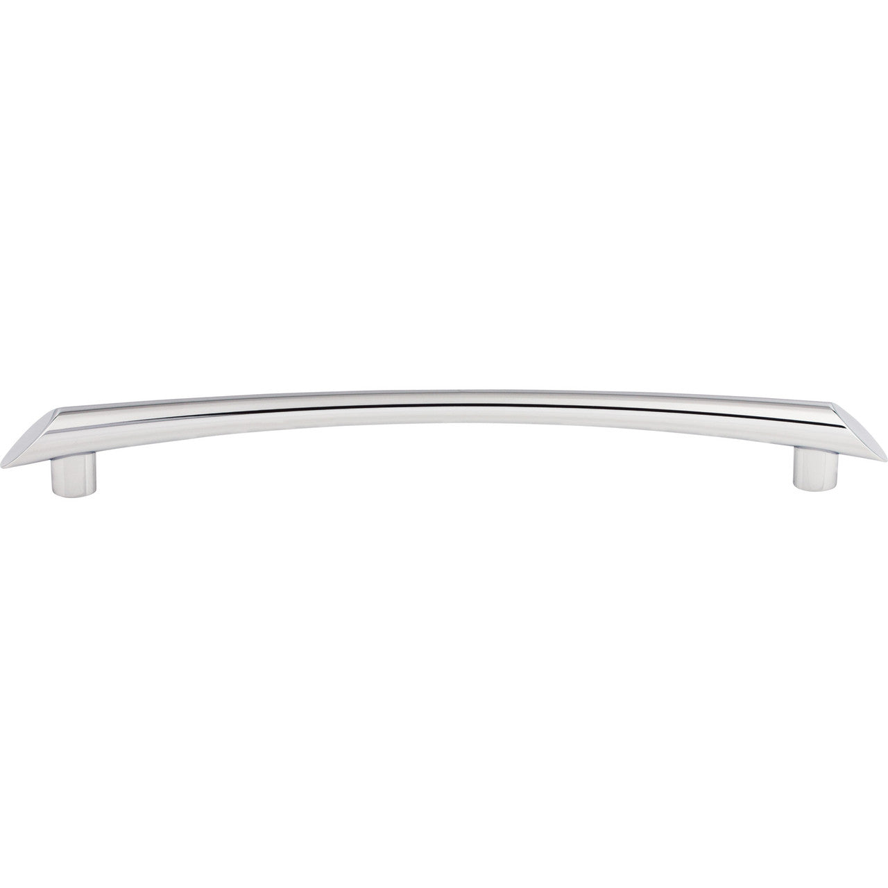 Top Knobs TK786PC: 9" cc Edgewater Curved Bar Cabinet Pull - Polished Chrome
