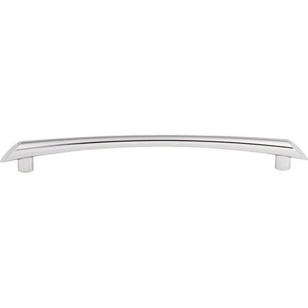 Top Knobs TK786PC: 9" cc Edgewater Curved Bar Cabinet Pull - Polished Chrome