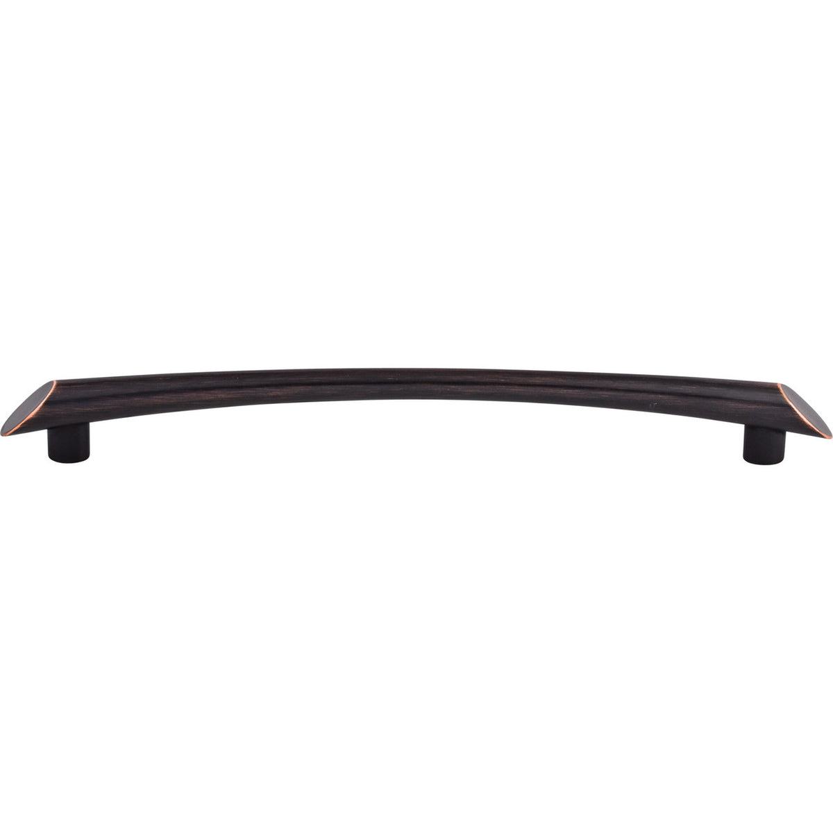 Top Knobs TK786TB: 9" cc Edgewater Curved Bar Cabinet Pull - Tuscan Bronze