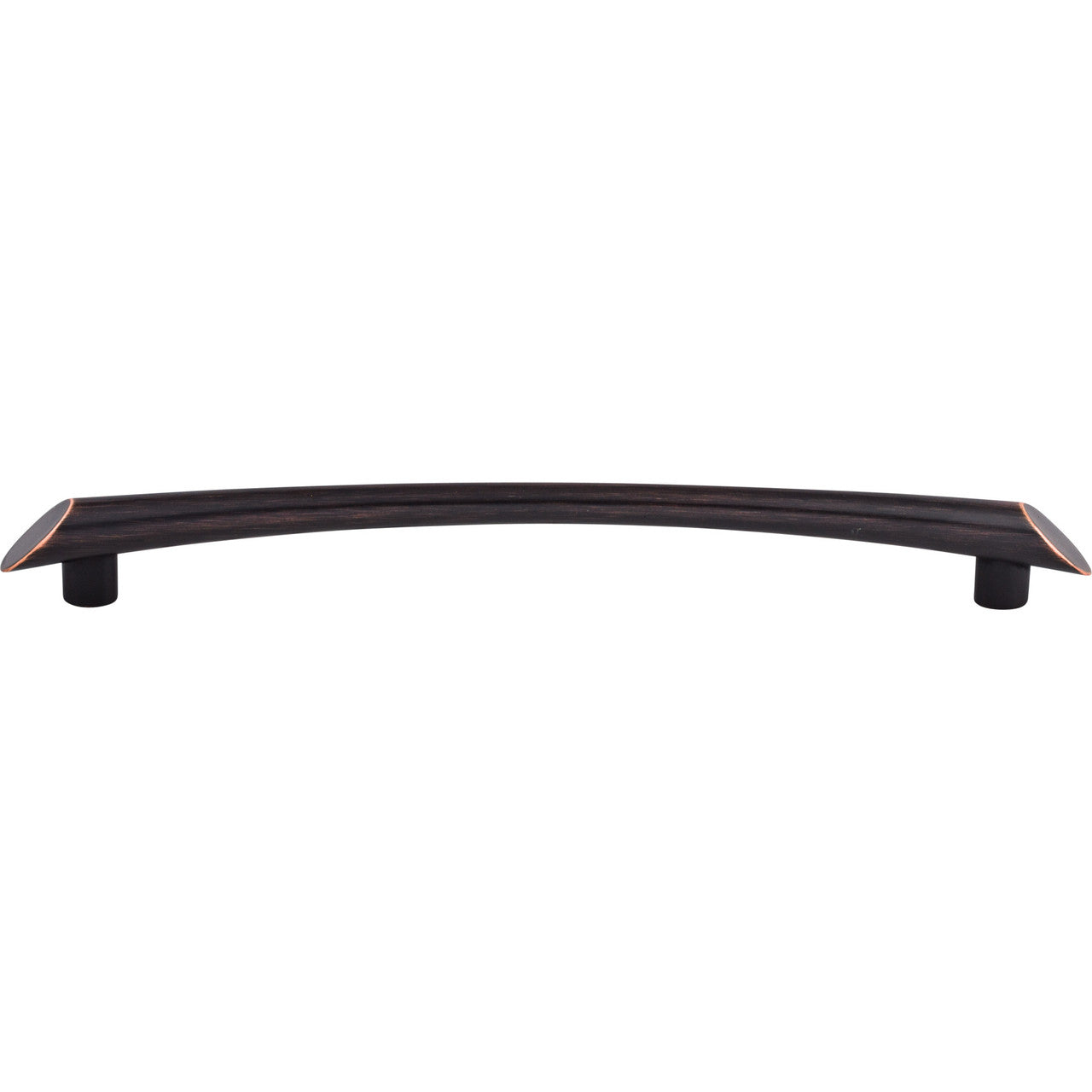 Top Knobs TK786TB: 9" cc Edgewater Curved Bar Cabinet Pull - Tuscan Bronze