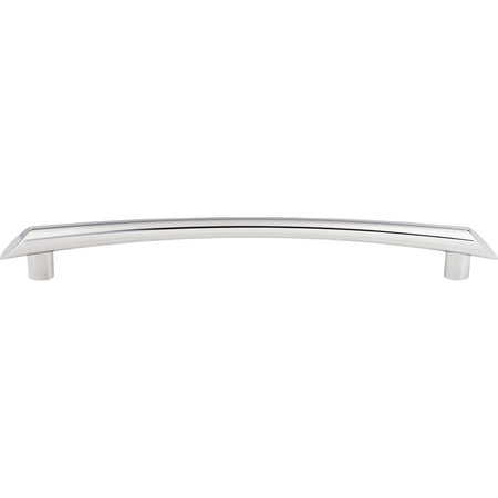 Top Knobs TK788PC: 12" cc Edgewater Curved Bar Appliance Pull - Polished Chrome