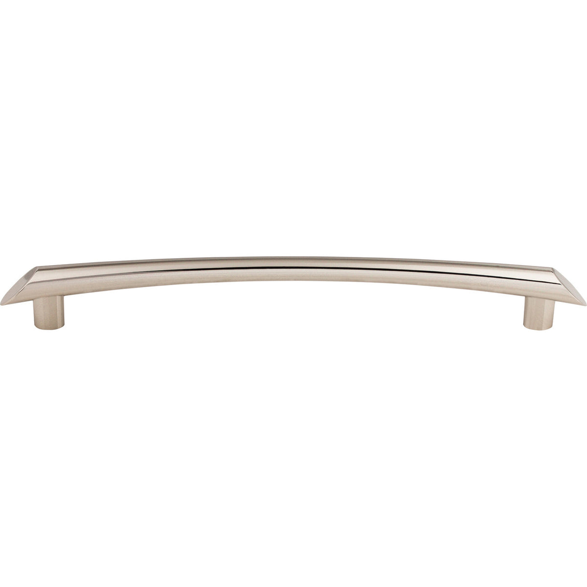 Top Knobs TK788PN: 12" cc Edgewater Curved Bar Appliance Pull - Polished Nickel