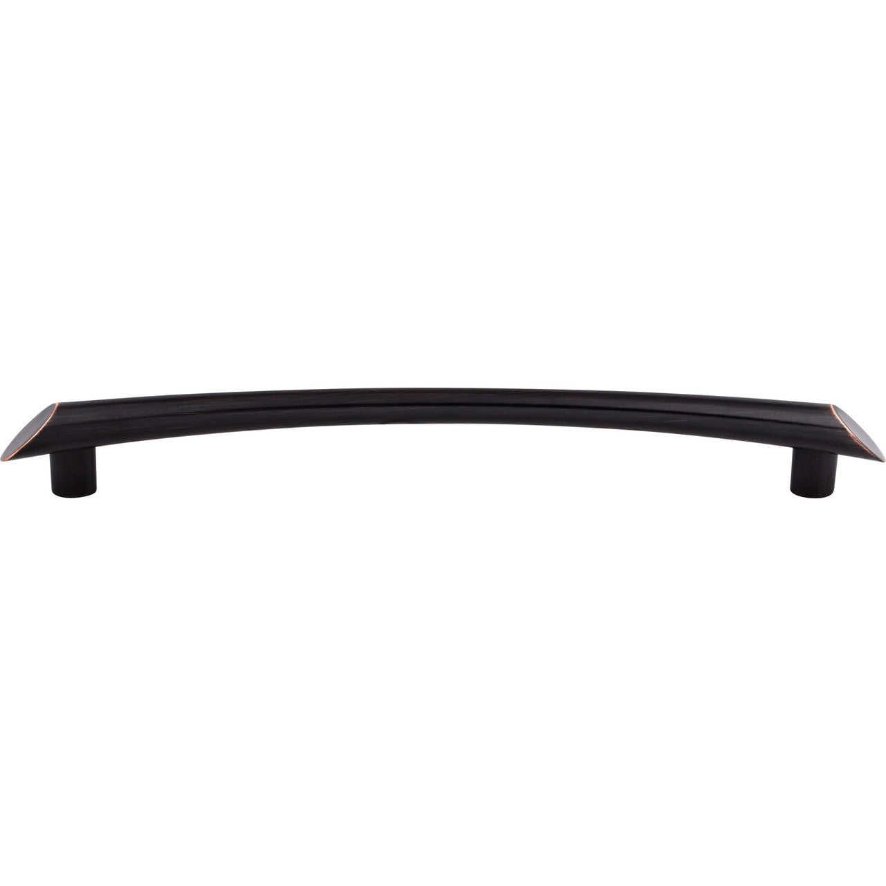Top Knobs TK788TB: 12" cc Edgewater Curved Bar Appliance Pull - Tuscan Bronze