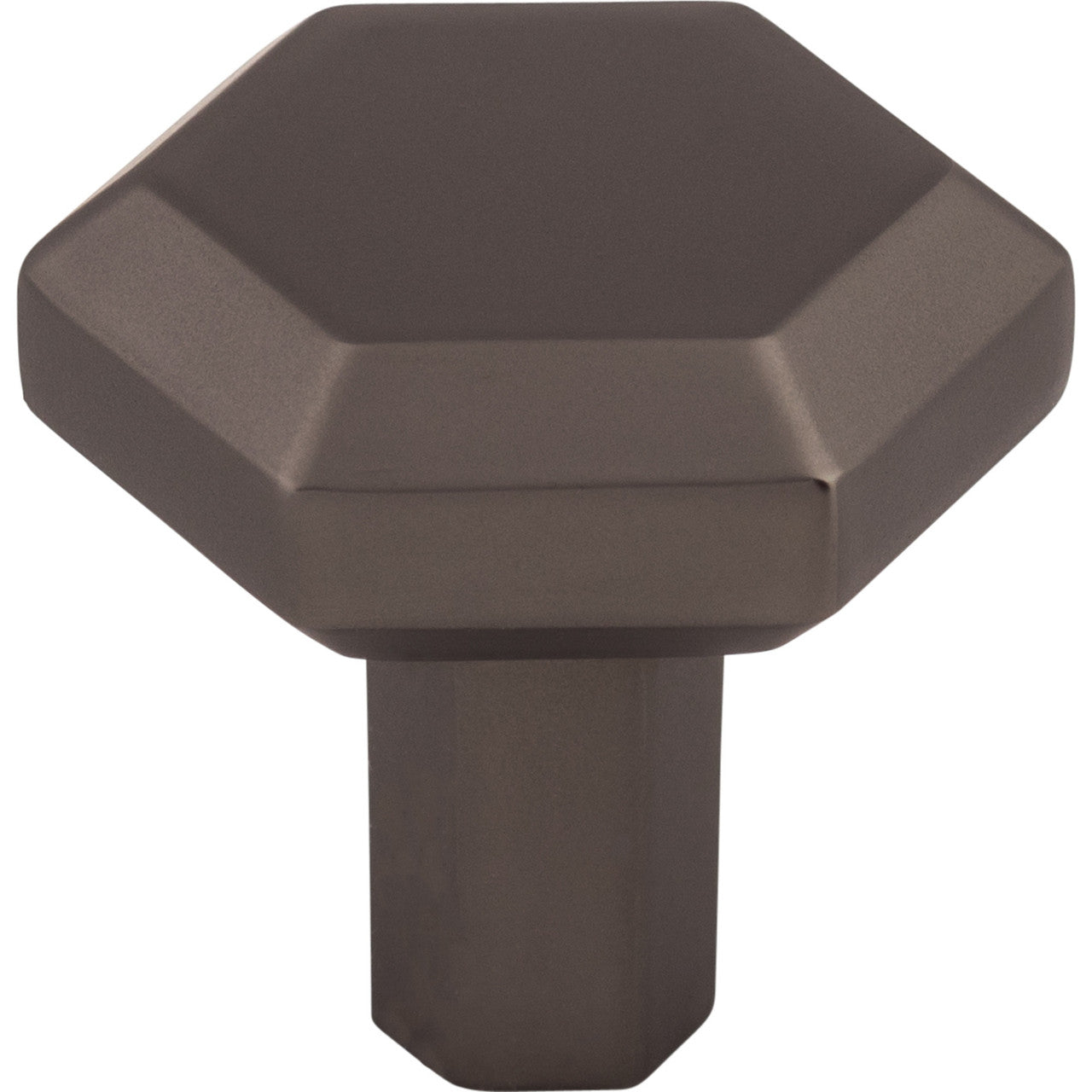 Top Knobs TK791AG: 1-1/8" Lydia Hexagonal Cabinet Knob - Ash Gray
