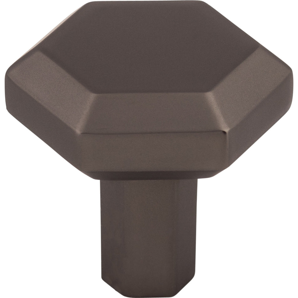 Top Knobs TK791AG: 1-1/8" Lydia Hexagonal Cabinet Knob - Ash Gray