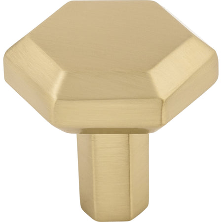 Top Knobs TK791HB: 1-1/8" Lydia Hexagonal Cabinet Knob - Honey Bronze