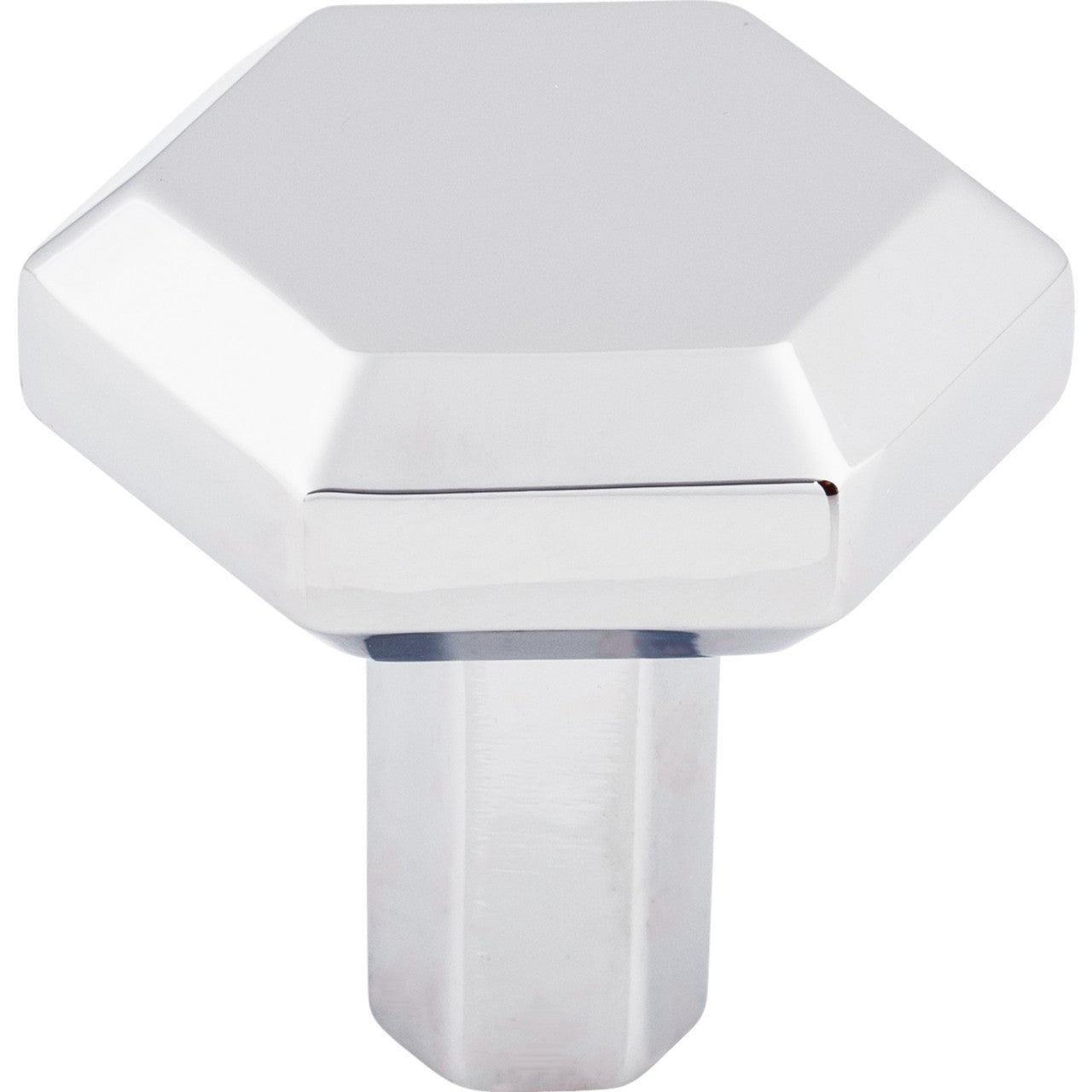 Top Knobs TK791PC: 1-1/8" Lydia Hexagonal Cabinet Knob - Polished Chrome