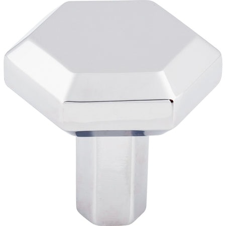 Top Knobs TK791PC: 1-1/8" Lydia Hexagonal Cabinet Knob - Polished Chrome