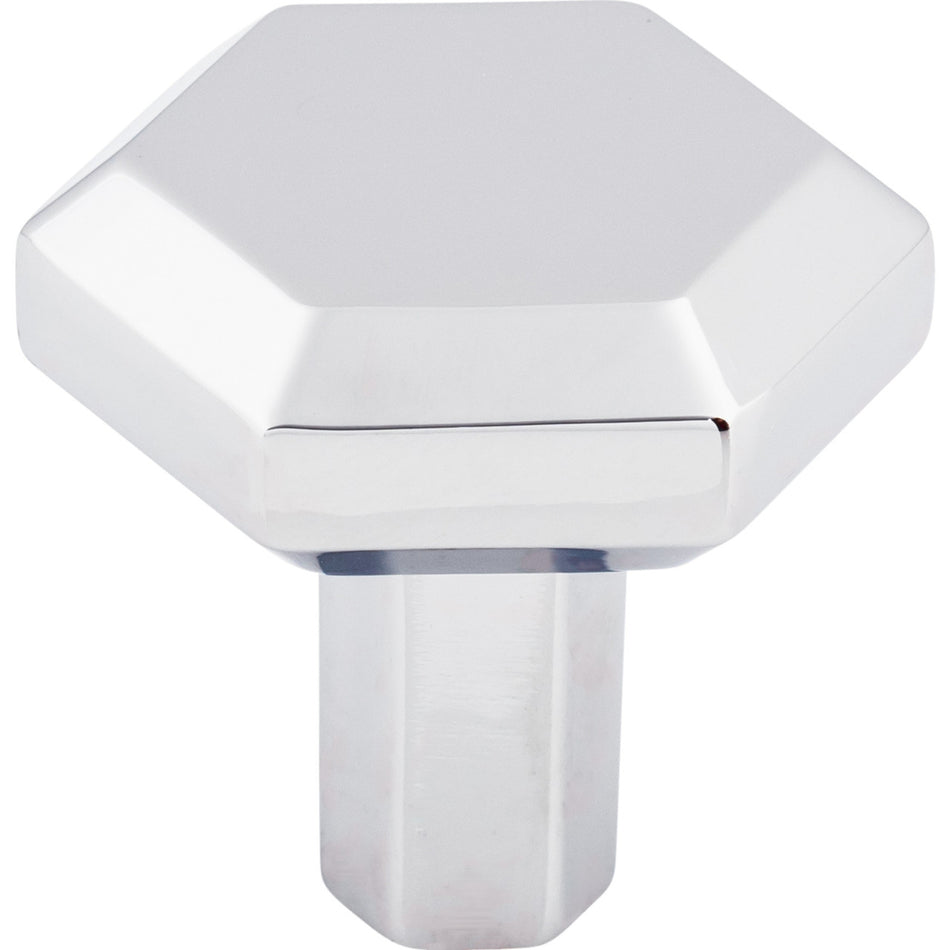 Top Knobs TK791PC: 1-1/8" Lydia Hexagonal Cabinet Knob - Polished Chrome
