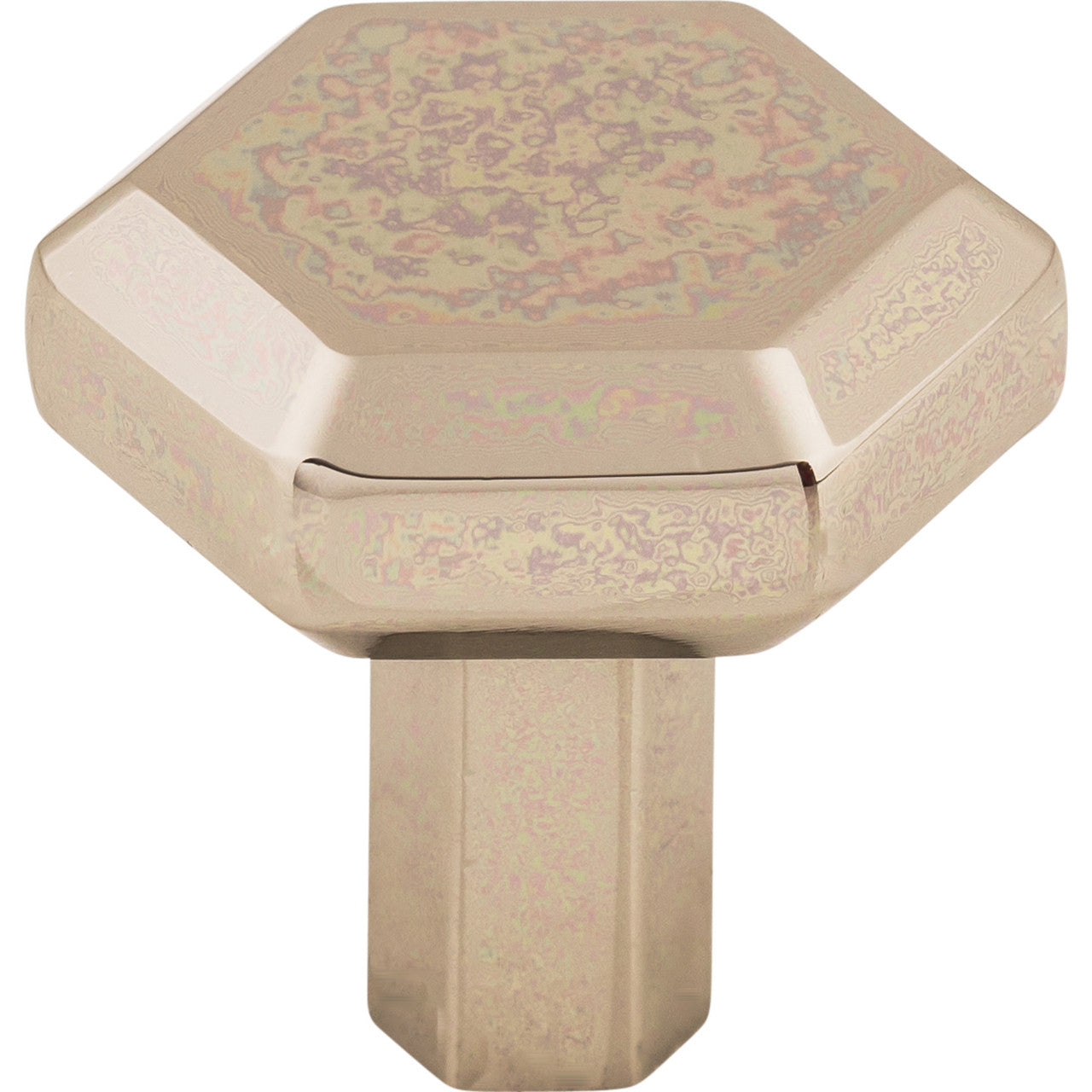 Top Knobs TK791PN: 1-1/8" Lydia Hexagonal Cabinet Knob - Polished Nickel
