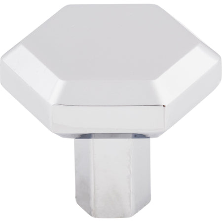 Top Knobs TK792PC: 1-1/4" Lydia Hexagonal Cabinet Knob - Polished Chrome