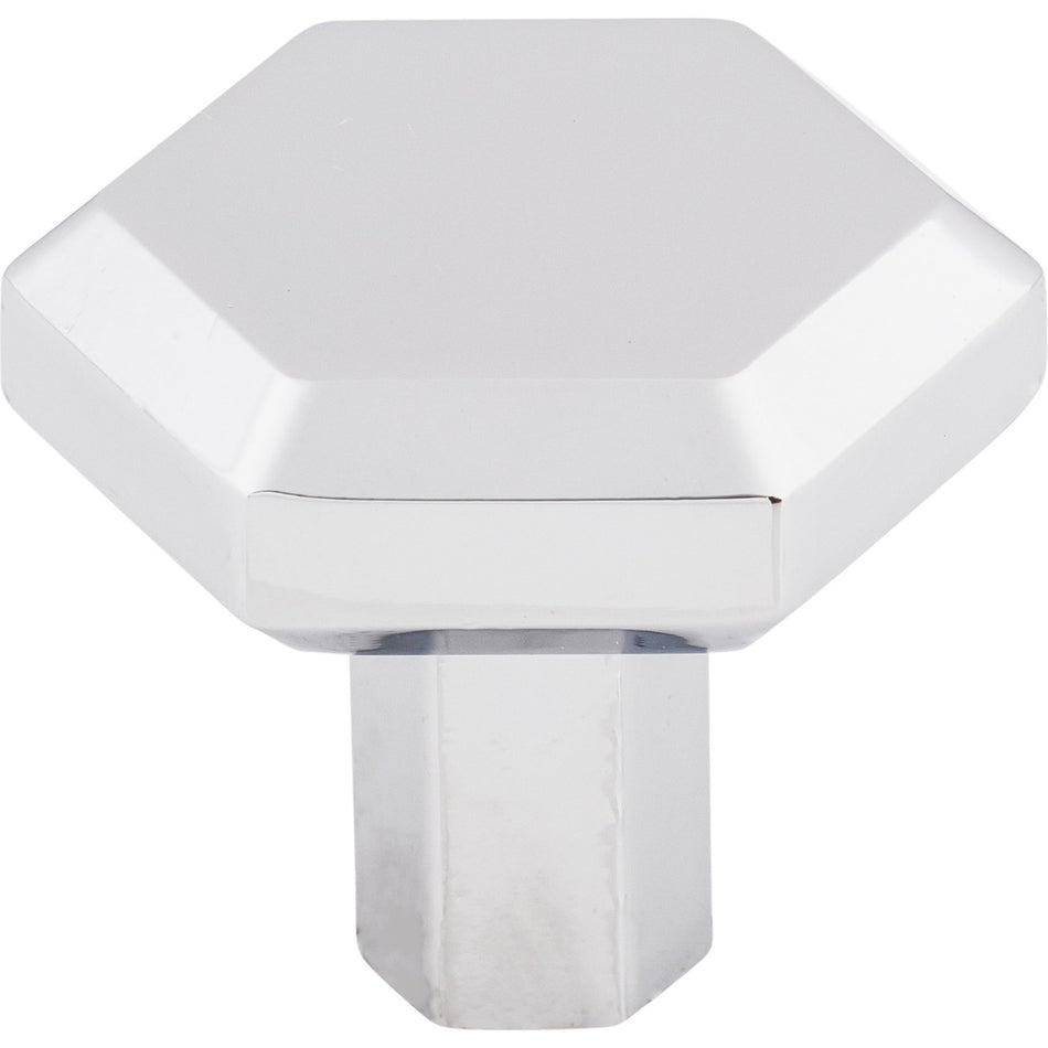 Top Knobs TK792PC: 1-1/4" Lydia Hexagonal Cabinet Knob - Polished Chrome