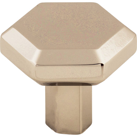 Top Knobs TK792PN: 1-1/4" Lydia Hexagonal Cabinet Knob - Polished Nickel