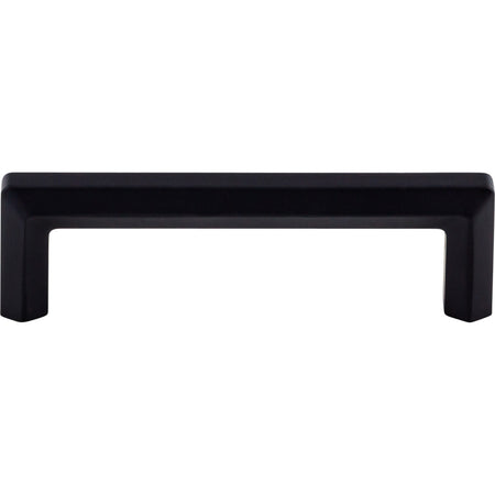 Top Knobs TK793BLK: 3-3/4" cc Lydia Bar Cabinet Pull - Flat Black