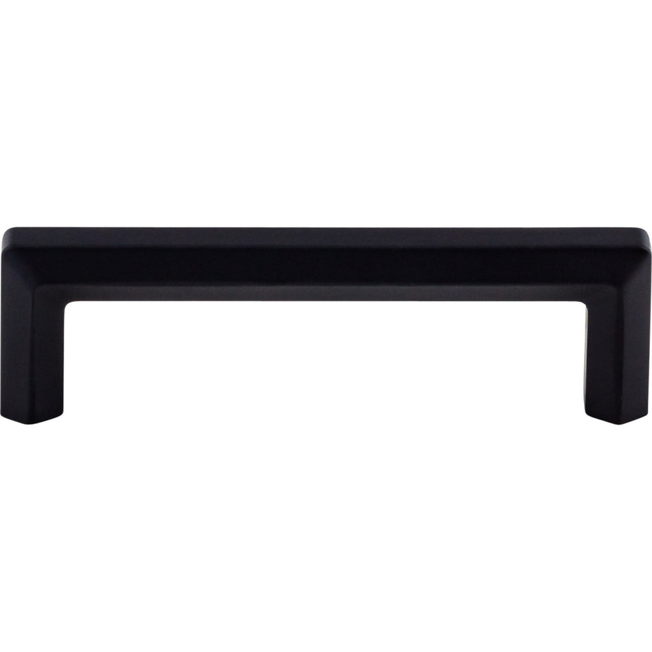 Top Knobs TK793BLK: 3-3/4" cc Lydia Bar Cabinet Pull - Flat Black