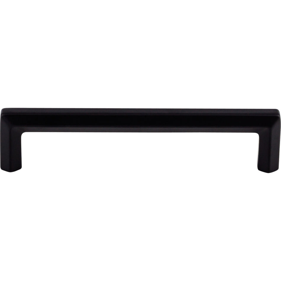 Top Knobs TK794BLK: 5-1/16" cc Lydia Bar Cabinet Pull - Flat Black