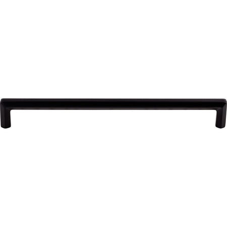 Top Knobs TK796BLK: 9" cc Lydia Bar Cabinet Pull - Flat Black