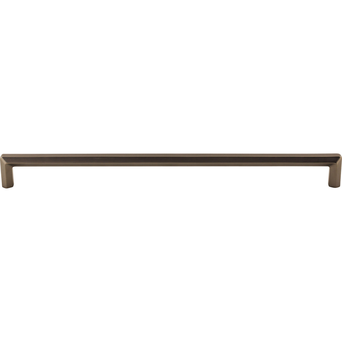 Top Knobs TK797AG: 12" cc Lydia Bar Cabinet Pull - Ash Gray