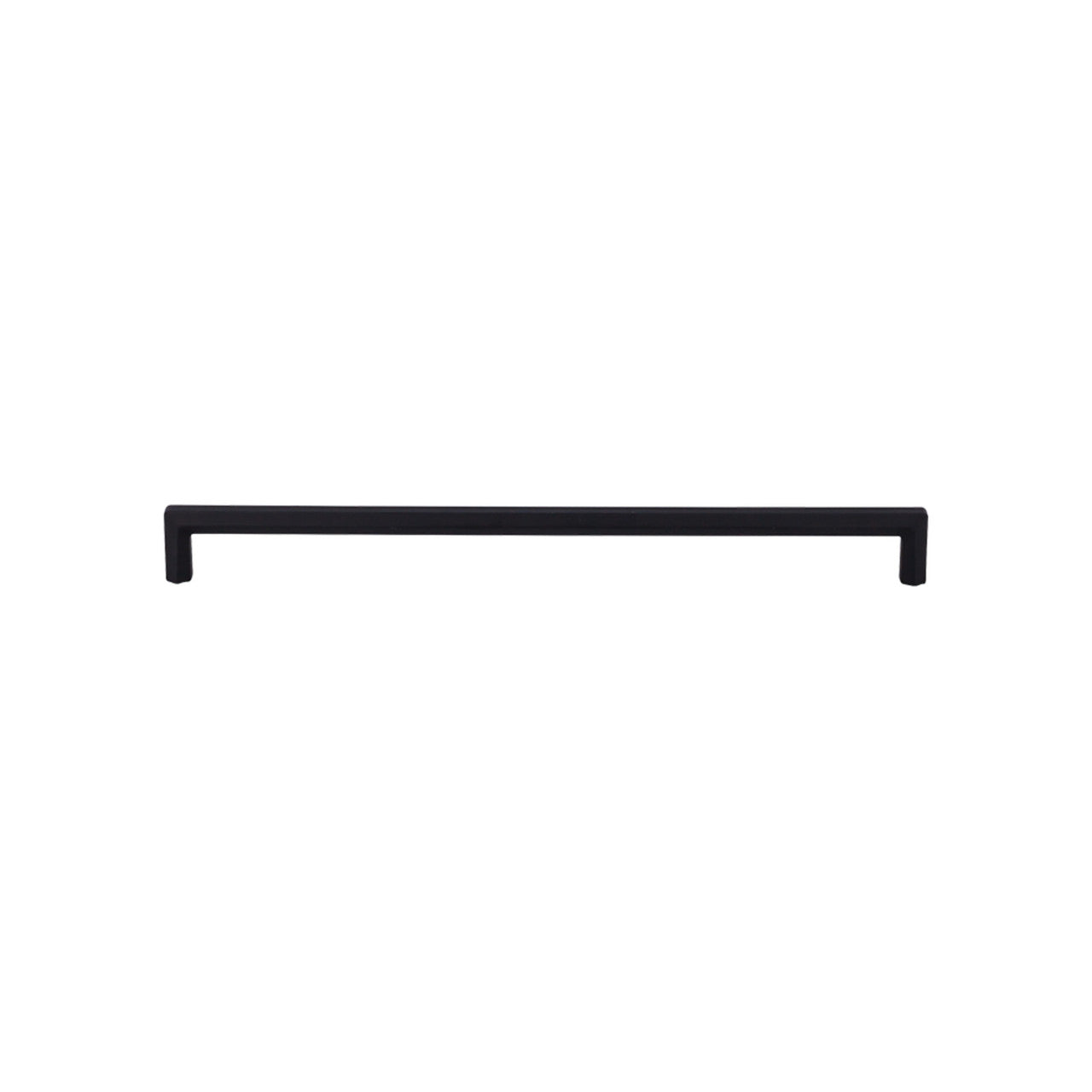Top Knobs TK797BLK: 12" cc Lydia Bar Cabinet Pull - Flat Black
