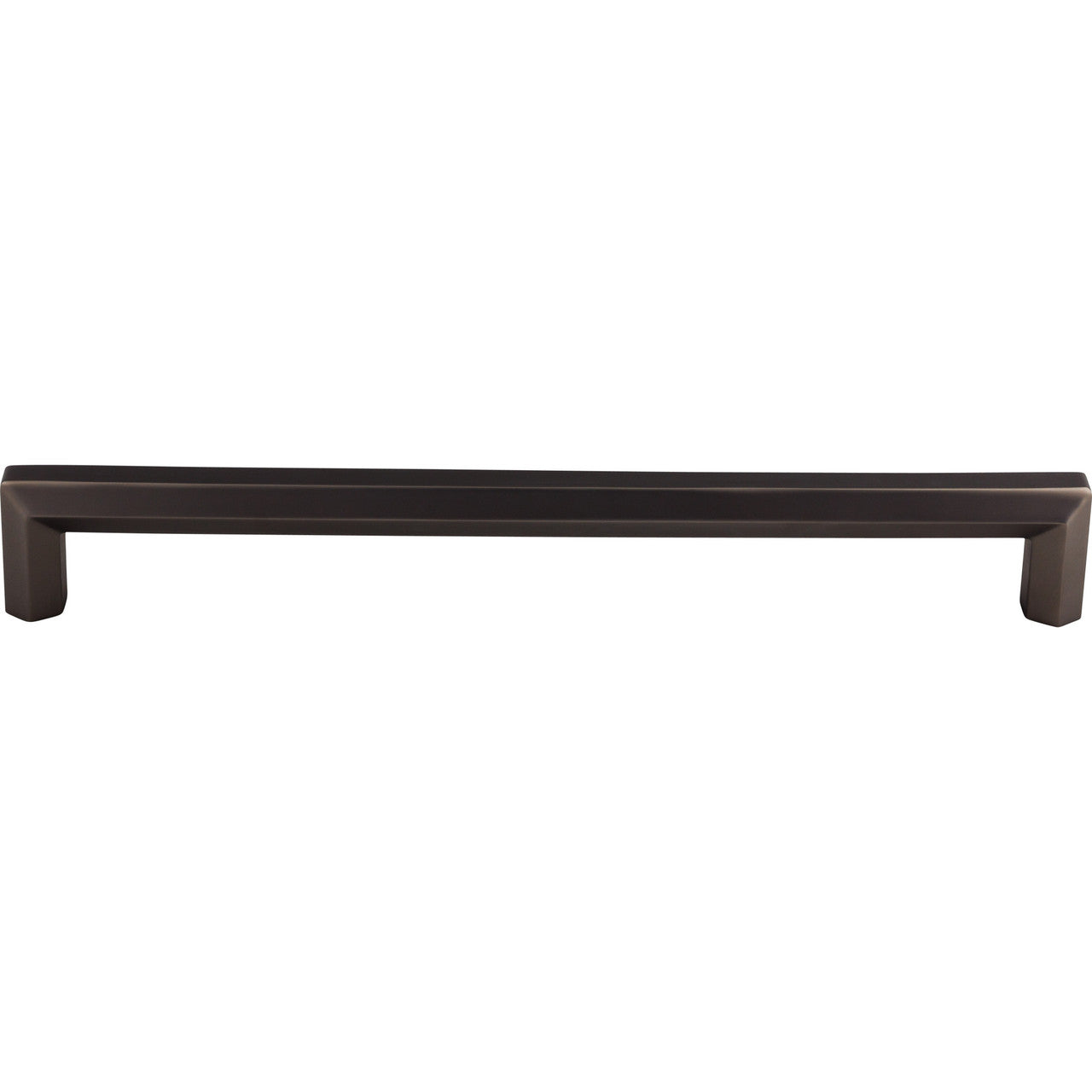 Top Knobs TK798AG: 12" cc Lydia Square Bar Appliance Pull - Ash Gray