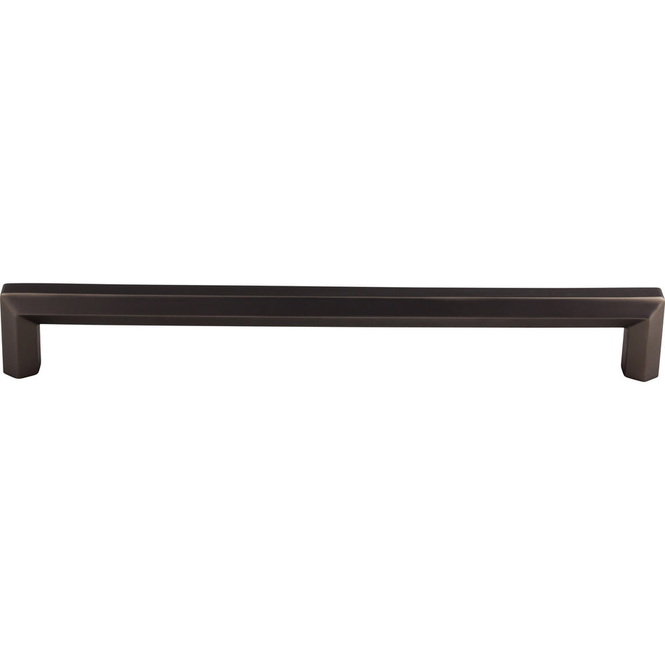 Top Knobs TK798AG: 12" cc Lydia Square Bar Appliance Pull - Ash Gray