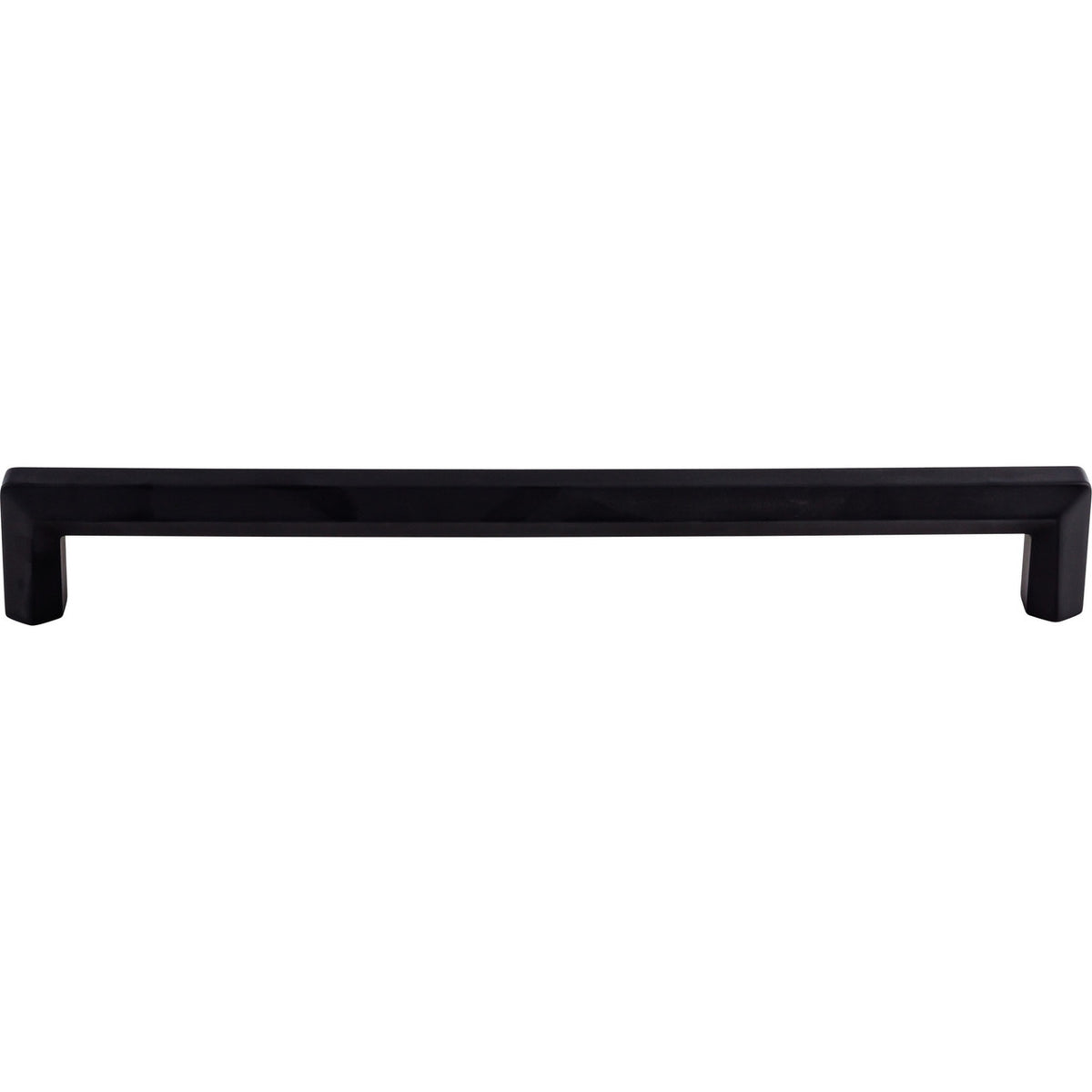 Top Knobs TK798BLK: 12" cc Lydia Square Bar Appliance Pull - Flat Black