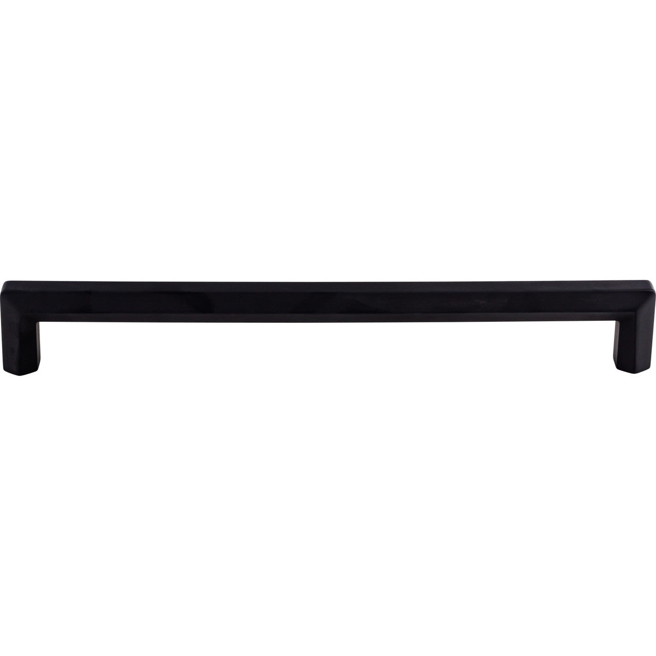 Top Knobs TK798BLK: 12" cc Lydia Square Bar Appliance Pull - Flat Black