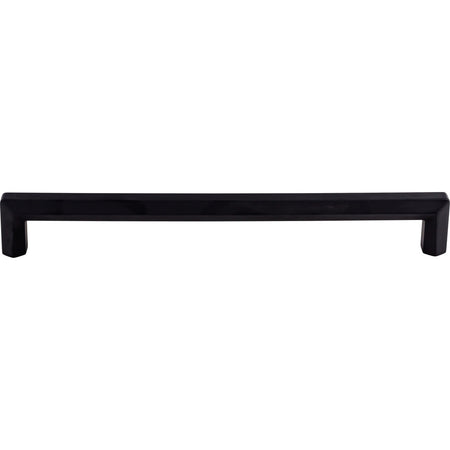 Top Knobs TK798BLK: 12" cc Lydia Square Bar Appliance Pull - Flat Black