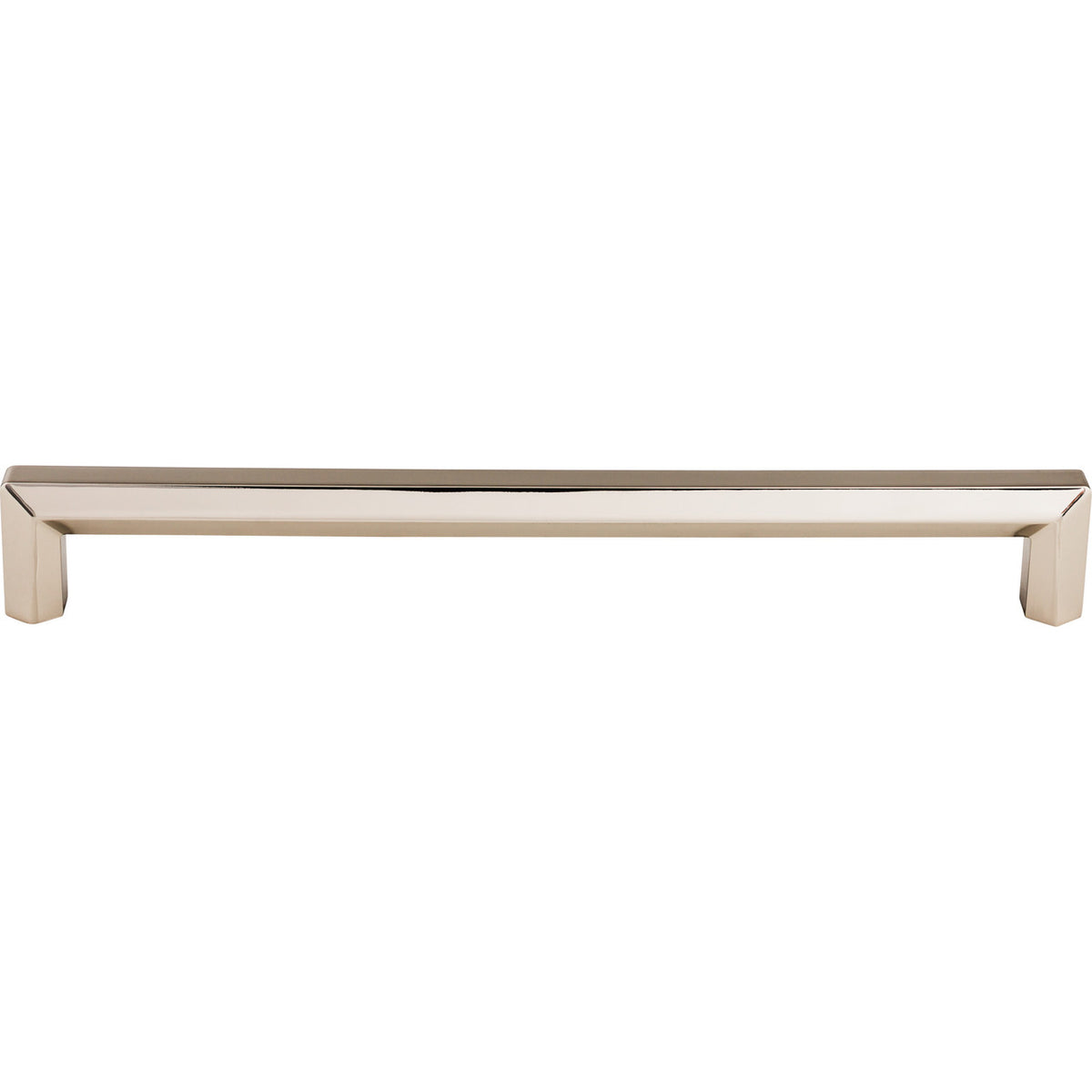 Top Knobs TK798PN: 12" cc Lydia Square Bar Appliance Pull - Polished Nickel