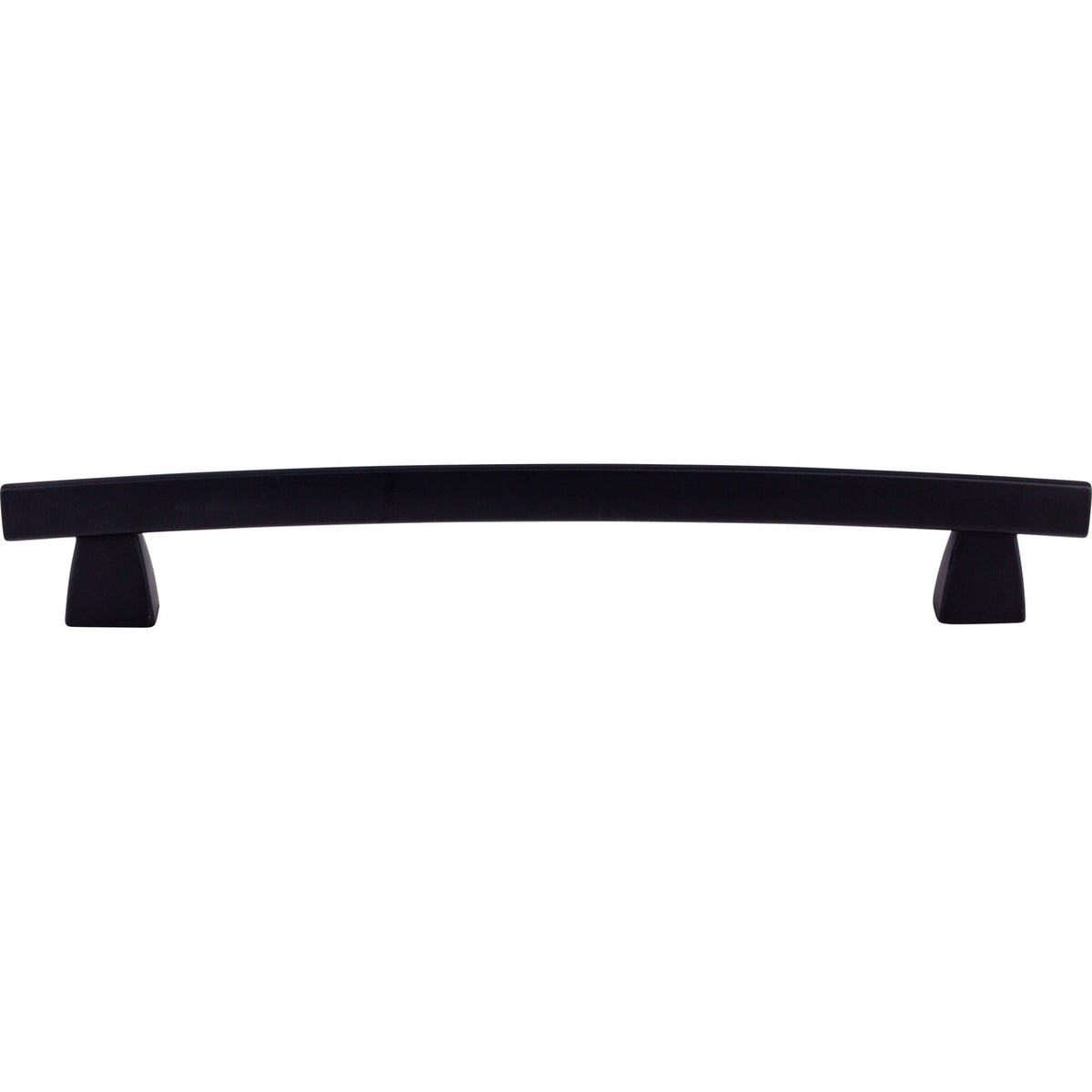 Top Knobs TK7BLK: 12" cc Arched Bar Appliance Pull - Flat Black