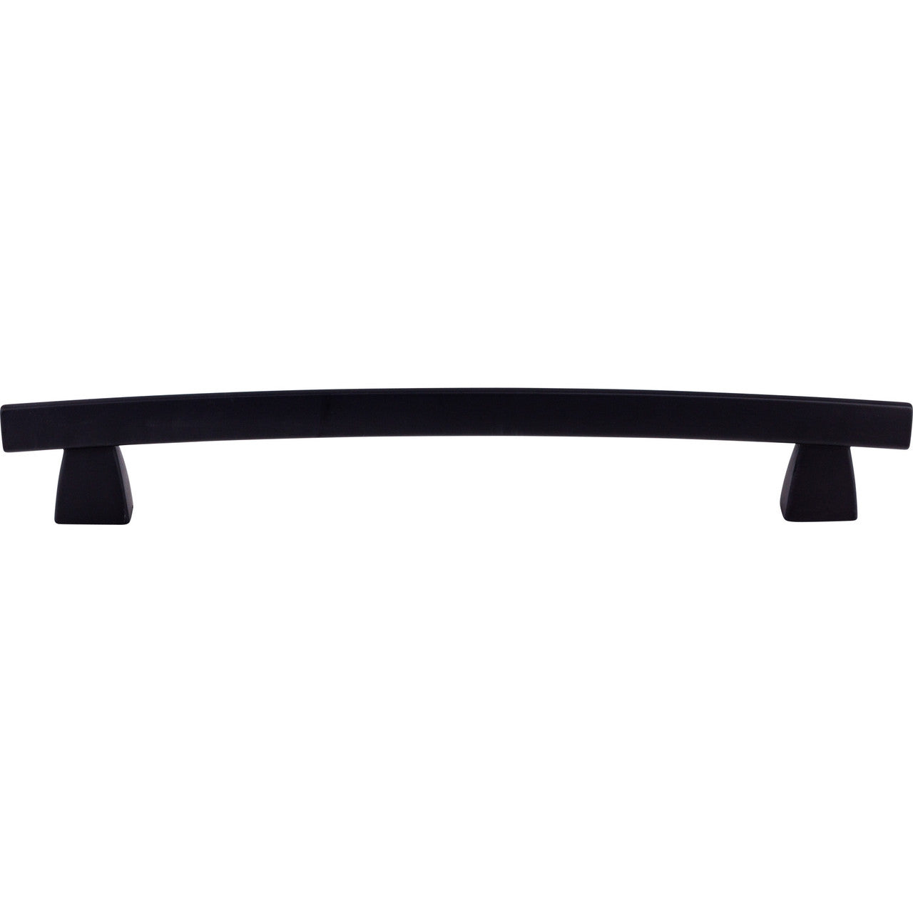 Top Knobs TK7BLK: 12" cc Arched Bar Appliance Pull - Flat Black