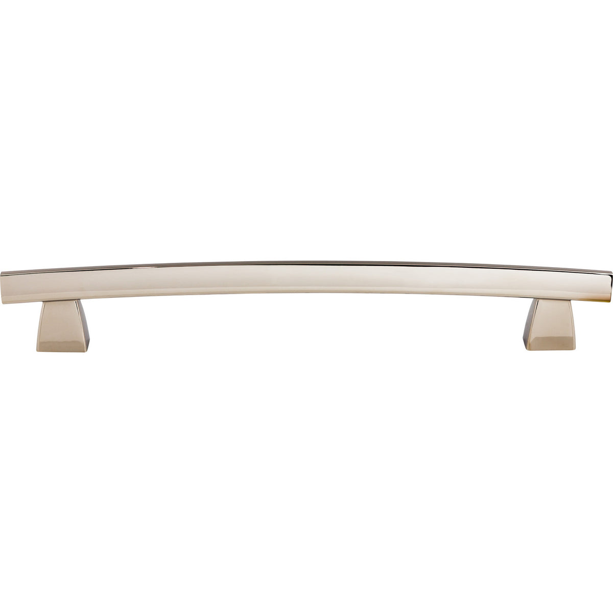 Top Knobs TK7PN: 12" cc Arched Bar Appliance Pull - Polished Nickel