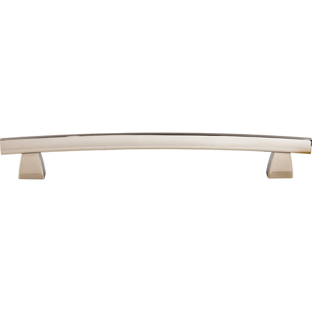 Top Knobs TK7PN: 12" cc Arched Bar Appliance Pull - Polished Nickel