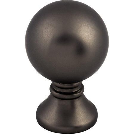 Top Knobs TK801AG: 1" Kara Sphere Cabinet Knob - Ash Gray