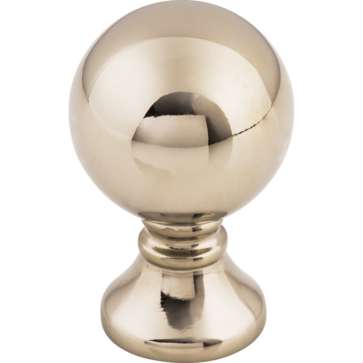 Top Knobs TK801PN: 1" Kara Sphere Cabinet Knob - Polished Nickel