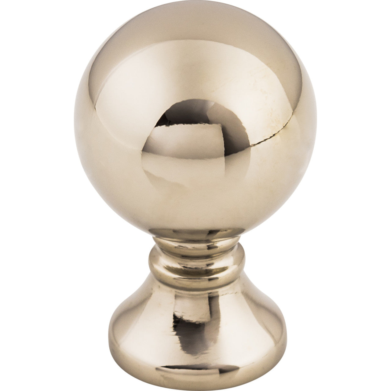 Top Knobs TK801PN: 1" Kara Sphere Cabinet Knob - Polished Nickel
