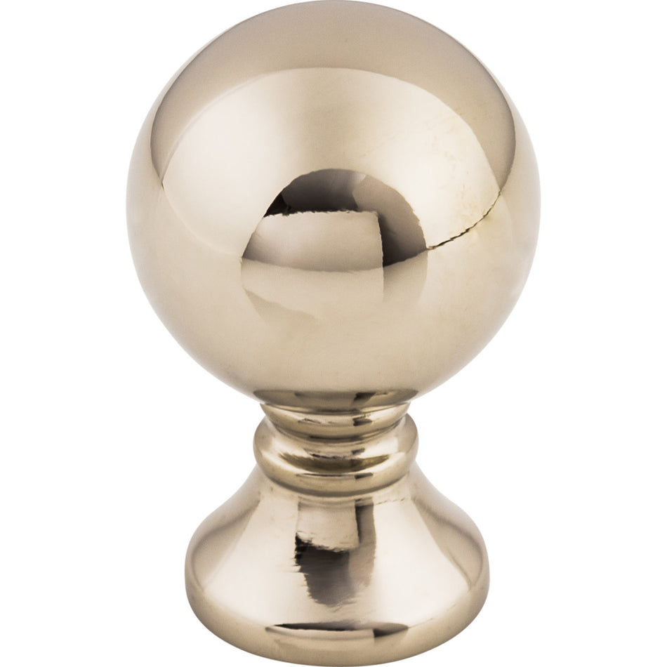 Top Knobs TK801PN: 1" Kara Sphere Cabinet Knob - Polished Nickel