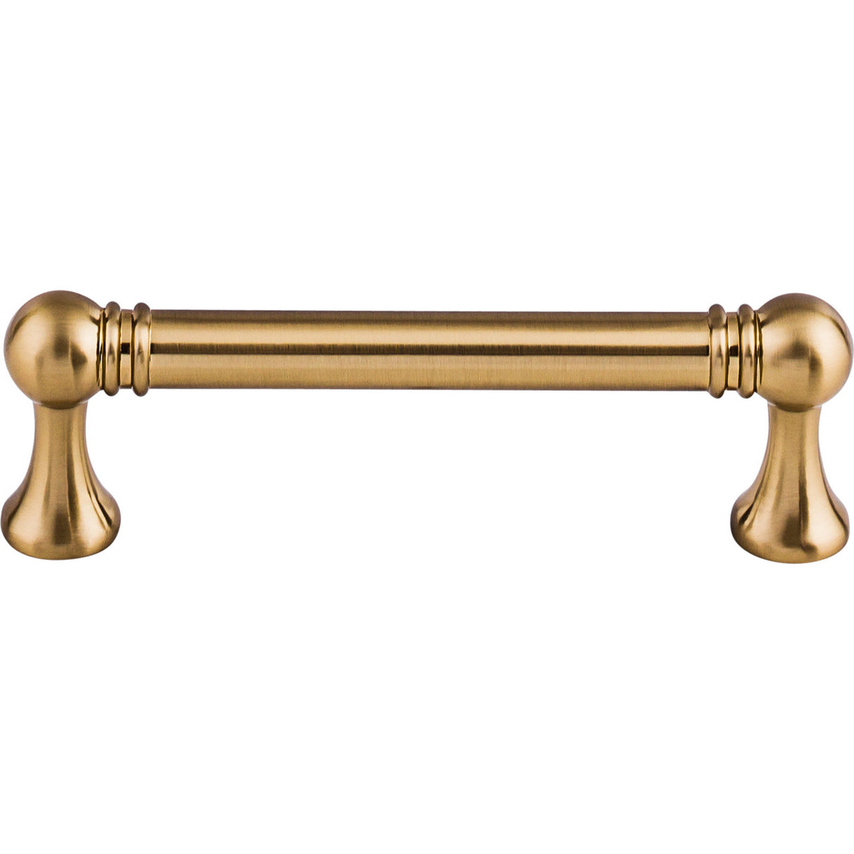 Top Knobs TK802HB: 3-3/4" cc Kara Round Bar Cabinet Pull - Honey Bronze