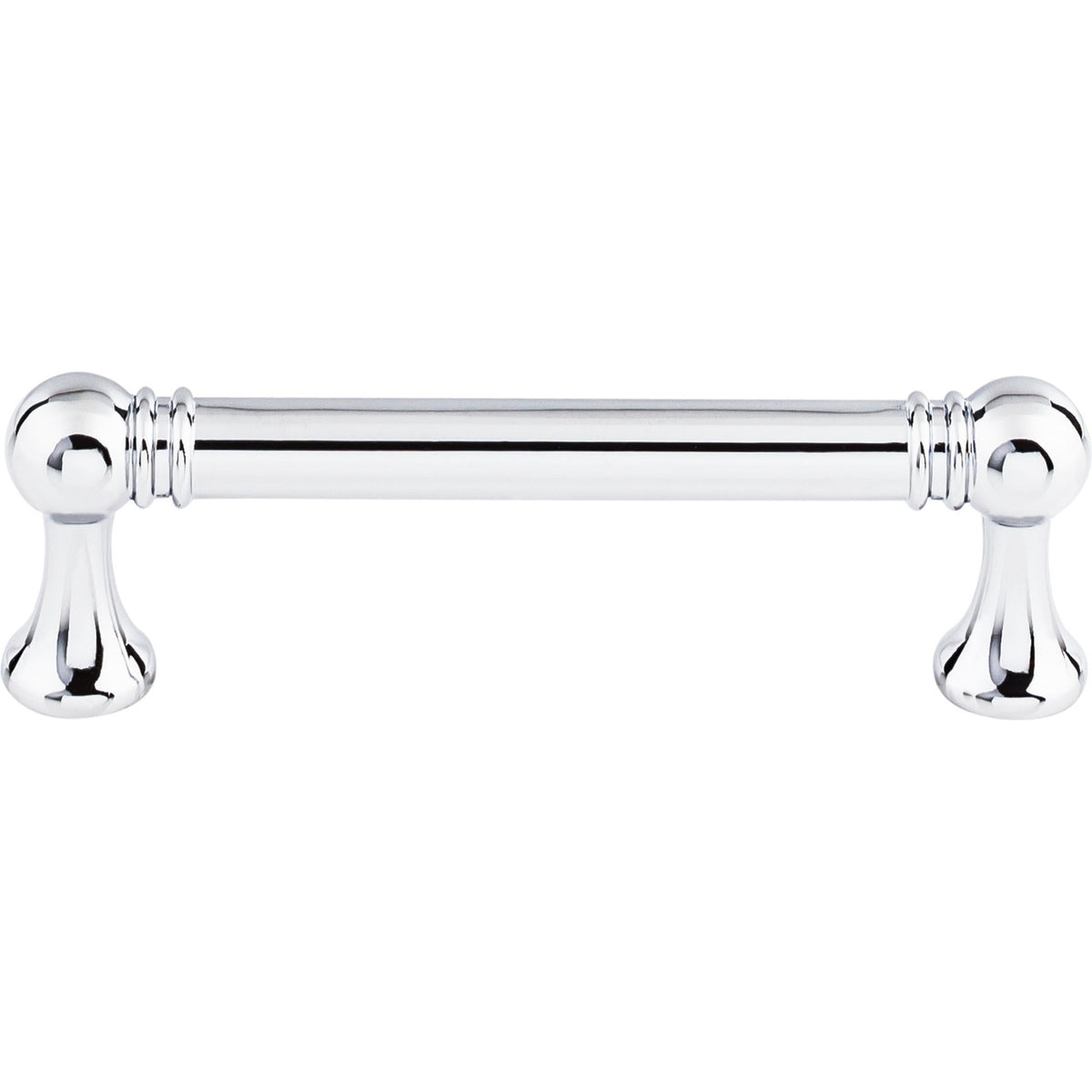 Top Knobs TK802PC: 3-3/4" cc Kara Round Bar Cabinet Pull - Polished Chrome