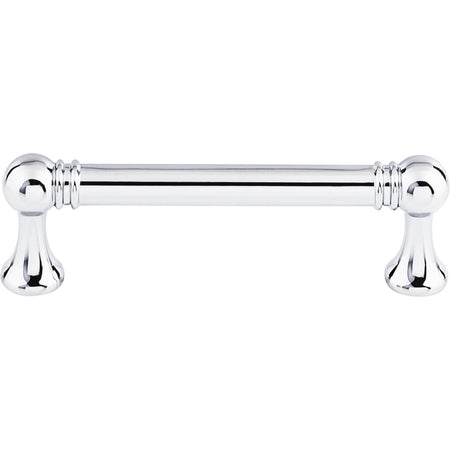 Top Knobs TK802PC: 3-3/4" cc Kara Round Bar Cabinet Pull - Polished Chrome